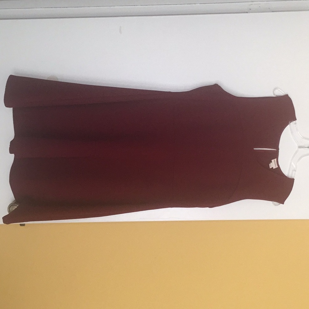 Dark red dress